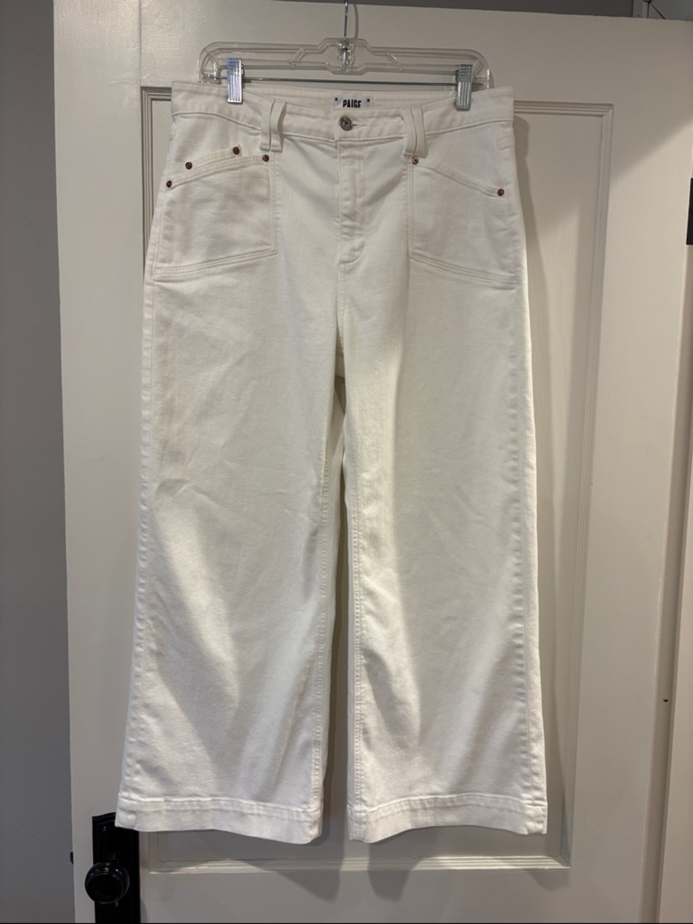 PAIGE Anessa High Waist Wide-Leg Ankle Jeans